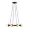 Designers Fountain Harmoni 16 in. 8-Light Matte Black Industrial Semi Flush Mount with Brushed Gold Accents D313C-SF-MB - alternate 8